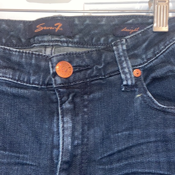 Seven7 straight indigo Jeans size 10 great shape - Picture 2 of 8